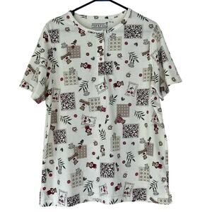 New Vintage fashion bug teddy bear graphic print novelty Cottagecore 90s Y2K XL